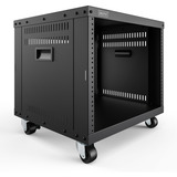 Digitus Rack de equipo universal de 19 pulgadas con ruedas, Rack, caja de servidor negro