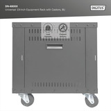 Digitus Rack de equipo universal de 19 pulgadas con ruedas, Rack, caja de servidor negro