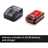 EINHELL GE-CM 18/30 Li (1x3,0Ah) Cortacésped manual Batería Negro, Rojo rojo/Negro, 0Ah), Cortacésped manual, 150 m², 30 cm, 3 cm, 7 cm, Hojas cilíndricas