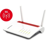 FRITZ! FRITZ!Box 6850 5G, Router WIRELESS LTE Box 6850 5G, Wi-Fi 5 (802.11ac), Doble banda (2,4 GHz / 5 GHz), Ethernet, 3G, Negro, Rojo, Blanco, Router de sobremesa