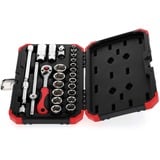 GEDORE R59003026 set de conectores y conector, Llave de tubo rojo/Negro, 60 mm