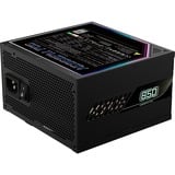 GIGABYTE AORUS ELITE P850W Fuente de Alimentación - PCIe 5.0, 80 PLUS Platinum, Diseño completamente modular, Ventilador de 120 mm, Compatible con ATX 3.0, Enchufe UE, Fuente de alimentación de PC negro, 80 PLUS Platinum, Diseño completamente modular, Ventilador de 120 mm, Compatible con ATX 3.0, Enchufe UE, 850 W, 100 - 240 V, 50/60 Hz, 12 A, Activo, 125 W