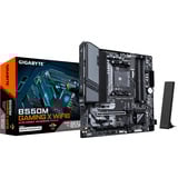 GIGABYTE B550M GAMING X WIFI6, Placa base negro/Gris