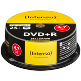 Intenso DVD+R 4,7 GB, DVDs vírgenes 