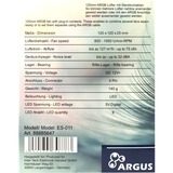 Inter-Tech Argus ES-011, Ventilador negro