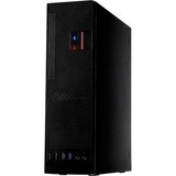 Inter-Tech S-331 Escritorio Negro, Caja de sobremesa negro, Escritorio, PC, Negro, micro ATX, Mini-ITX, 7,5 cm, 23 cm