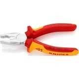 KNIPEX 01 06 160 Alicates de electricista alicate, Alicates combi rojo/Amarillo, Alicates de electricista, Acero cromo vanadio, De plástico, Rojo/naranja, 16 cm, 201 g