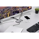 Kensington Replicador móvil USB-C de 5 Gbps UH1440P con dos salidas de vídeo sin drivers – DP/HDMI/VGA, Estación de acoplamiento plateado, Alámbrico, USB 3.2 Gen 1 (3.1 Gen 1) Type-C, 85 W, 3,5 mm, 10,1000,100 Mbit/s, Plata