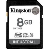 Kingston Industrial 8 GB SDHC, Tarjeta de memoria negro