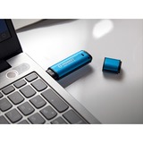 Kingston IronKey Vault Privacy 50 unidad flash USB 8 GB USB tipo A 3.2 Gen 1 (3.1 Gen 1) Azul, Lápiz USB celeste/Negro, 8 GB, USB tipo A, 3.2 Gen 1 (3.1 Gen 1), 250 MB/s, Tapa, Azul