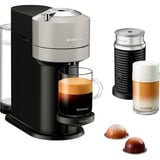 Krups Vertuo Next & Aeroccino XN911B Semi-automática Macchina per caffè a capsule 1,1 L, Cafetera de cápsulas gris claro/Negro, Macchina per caffè a capsule, 1,1 L, Cápsula de café, 1500 W, Gris