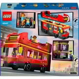 LEGO City Autobús Turístico Rojo de Dos Plantas, Juegos de construcción Juego de construcción, 7 año(s), Plástico, 384 pieza(s), 607 g