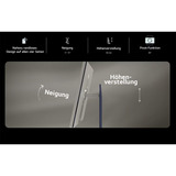 LG 32U990A, Monitor LED plateado/Negro
