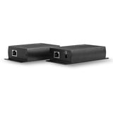 Lindy 42710 extensor KVM Transmisor y receptor, Extensor USB negro, Transmisor y receptor, Alámbrico, 140 m, Cat5e, Cat6, Negro, Aluminio