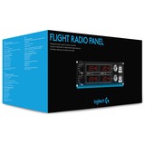 Logitech Flight Radio Panel Negro, Rojo, Plata USB 2.0 Simulador de Vuelo Analógico/Digital PC, Panel de instrumentos Simulador de Vuelo, PC, Analógico/Digital, Alámbrico, USB 2.0, Negro, Rojo, Plata