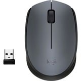 Logitech M170 ratón Oficina Ambidextro RF inalámbrico Óptico 1000 DPI gris, Ambidextro, Óptico, RF inalámbrico, 1000 DPI, Gris