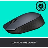 Logitech M170 ratón Oficina Ambidextro RF inalámbrico Óptico 1000 DPI gris, Ambidextro, Óptico, RF inalámbrico, 1000 DPI, Gris