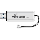 MediaRange MR919 unidad flash USB 256 GB USB tipo A 3.2 Gen 1 (3.1 Gen 1) Negro, Plata, Lápiz USB plateado/Negro, 256 GB, USB tipo A, 3.2 Gen 1 (3.1 Gen 1), 100 MB/s, Deslizar, Negro, Plata