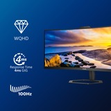 Philips 5000 series 34E1C5600HE/00 LED display 86,4 cm (34") 3440 x 1440 Pixeles 4K Ultra HD Negro, Monitor LED negro, 86,4 cm (34"), 3440 x 1440 Pixeles, 4K Ultra HD, LED, 4 ms, Negro