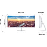 Samsung C34J791 Reacondicionado, Monitor LED blanco/Plateado