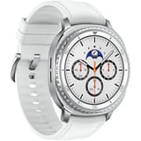 Samsung Galaxy Watch8 Classic 3,3 cm (1.3") AMOLED 46 mm Digital 438 x 438 Pixeles Pantalla táctil Plata Wifi GPS (satélite), SmartWatch blanco, 3,3 cm (1.3"), AMOLED, Pantalla táctil, 64 GB, GPS (satélite), 63,5 g