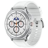 Samsung Galaxy Watch8 Classic 3,3 cm (1.3") AMOLED 46 mm Digital 438 x 438 Pixeles Pantalla táctil Plata Wifi GPS (satélite), SmartWatch blanco, 3,3 cm (1.3"), AMOLED, Pantalla táctil, 64 GB, GPS (satélite), 63,5 g