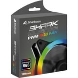 Sharkoon Shark Blades PWM Carcasa del ordenador Ventilador 12 cm Negro 1 pieza(s) negro, Ventilador, 12 cm, 400 RPM, 1400 RPM, 24,8 dB, 94,8 m³/h