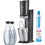 SodaStream Crystal 2.0 Plata, Titanio, Gasificador de agua titanio, Plata, Titanio, 0,6 L, 60 L, 160 mm, 260 mm, 550 mm