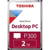 Toshiba P300 3.5" 2000 GB SATA, Unidad de disco duro 3.5", 2000 GB, 5400 RPM, A granel