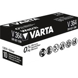 Varta SR621 SW/SR60 SW/V364 1BL Batería de un solo uso Óxido de plata plateado, Batería de un solo uso, SR60, Óxido de plata, 1,55 V, 1 pieza(s), 20 mAh