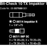 Wera Bit-Check 10 TX Impaktor 1, Conjuntos de bits 