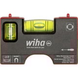 Wiha Mini nivel de bolsillo 8 cm, Nivel de agua gris/Rojo