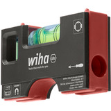 Wiha Mini nivel de bolsillo 8 cm, Nivel de agua gris/Rojo