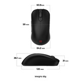 Zowie S2-DW ratón Juego mano derecha RF inalámbrico 3200 DPI, Ratones para gaming negro, mano derecha, RF inalámbrico, 3200 DPI, Negro