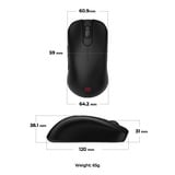 Zowie ZOWIE S2-DW ratón Juego mano derecha RF inalámbrico 3200 DPI, Ratones para gaming negro, mano derecha, RF inalámbrico, 3200 DPI, Negro
