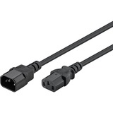 goobay 95287, Cable alargador negro