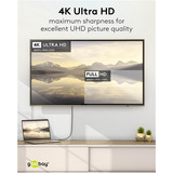 goobay Cable adaptador textil USB, conector USB-C > conector HDMI, 4K / 60Hz negro/Plateado