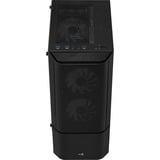 Aerocool Quantum Mesh Midi Tower Negro, Cajas de torre negro/Gris, Midi Tower, PC, Negro, ATX, micro ATX, Mini-ITX, Acrilonitrilo butadieno estireno (ABS), SPCC, Acero, Juego