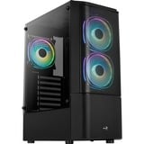 Aerocool Quantum Mesh Midi Tower Negro, Cajas de torre negro/Gris, Midi Tower, PC, Negro, ATX, micro ATX, Mini-ITX, Acrilonitrilo butadieno estireno (ABS), SPCC, Acero, Juego