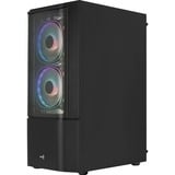 Aerocool Quantum Mesh Midi Tower Negro, Cajas de torre negro/Gris, Midi Tower, PC, Negro, ATX, micro ATX, Mini-ITX, Acrilonitrilo butadieno estireno (ABS), SPCC, Acero, Juego