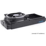 Alphacool Cubierta y desacoplamiento 120mm (7mm de grosor), Bastidor de instalación negro