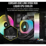 Corsair iCUE LINK H150i RGB Reacondicionado, Refrigeración por agua negro