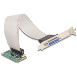DeLOCK Delock Mini PCIe I/O PCIe tamaño completo 1 x paralelo, Tarjeta de interfaz 