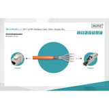 Digitus Cable de instalación Professional Cat.7 S/FTP simplex, B2ca naranja