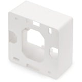 Digitus Caja de montaje en superficie para tomas de corriente Keystone de 80 x 80 mm, tipo alemán, Bastidor de instalación blanco, tipo alemán, Pared, 80 mm, 50 mm, 80 mm, 150 mm, 150 mm
