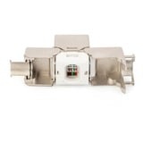 Digitus DN-93615-24 módulo de conector de red, Módulo Keystone plateado/blanco, Plata, Níquel, Zinc, -20 - 70 °C, 14 mm, 34 mm