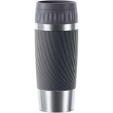Emsa Easy Twist 360 ml Antracita Acero inoxidable, Taza gris/Acero fino, Antracita, Silicona, Acero inoxidable, Polipropileno (PP), 360 ml, 8,3 cm