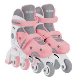 GLOBBER Learning Skates 2 en 1 Talla 26-29, Patines en línea rosa