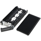 Icy Dock MB720TK-B caja para disco duro externo Carcasa de disco duro/SSD Aluminio, Negro 2.5", Laufwerkstrays negro, Carcasa de disco duro/SSD, 2.5", M.2, Aluminio, Negro