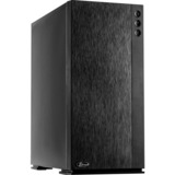 Inter-Tech F-762 Silencer Midi Tower Negro, Cajas de torre negro, Midi Tower, PC, Negro, ATX, Juego, 15,5 cm